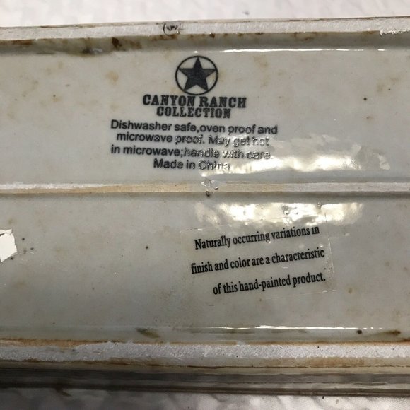 Canyon Ranch Collection  14x4-1/2” Rectangular Cracker Tray - Picture 6 of 7